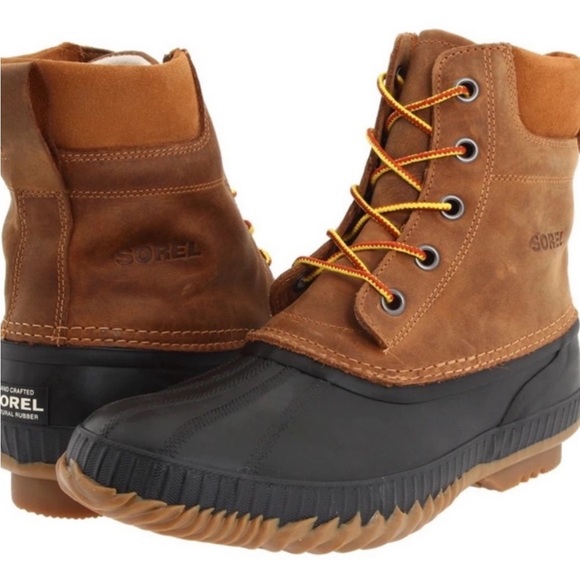 SOREL Mens Cheyanne Lace Snow Boot-Chipmunk/Black MENS Size 6 Womens 8 - Picture 8 of 8